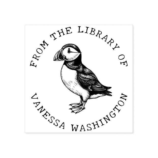 Create Your Own Atlantic Puffin From the Library Rubber Stamp (Imprint)