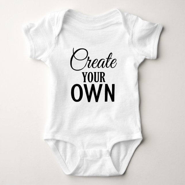 Create Your Own Baby Bodysuit (Front)