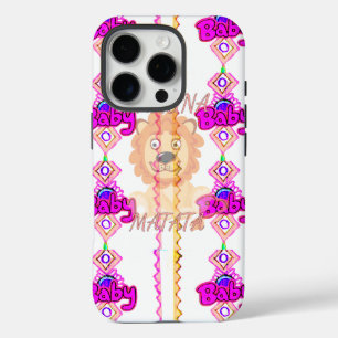 Create Your Own Baby Fun Lion Cub Text Design iPhone 16 Pro Case