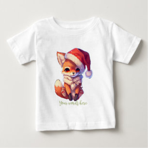 Create Your Own Baby Red Fox Santa T-Shirt