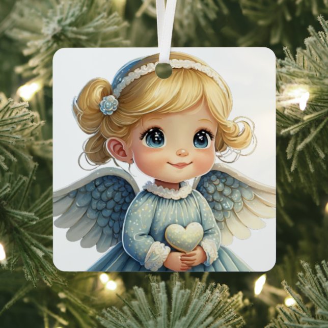 Create Your Own Baby's 1st Christmas Angel Metal Tree Decoration (Insitu)