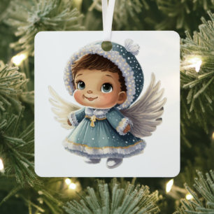 Create Your Own Baby's 1st Christmas Sweet Angel Metal Tree Decoration