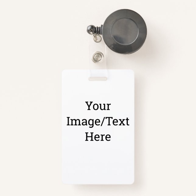 Create Your Own Badge ID Badge (Front with Retractable)