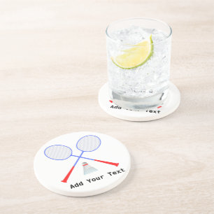 Create Your Own Badminton Player Coaster