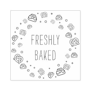 Create Your Own Bakery Small Business Rubber Stamp