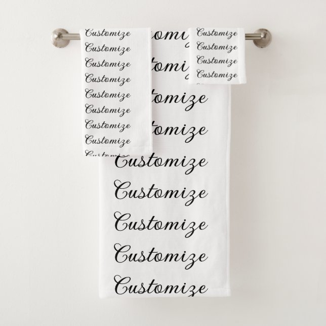 Create your own bath towel set (Insitu)