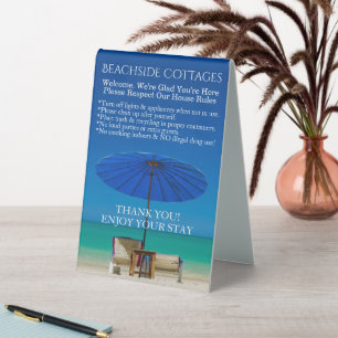 Create Your Own Beach Theme Guest House Rules