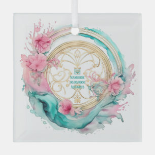 Create Your Own Beautiful Aquarius Zodiac Glass Tree Decoration
