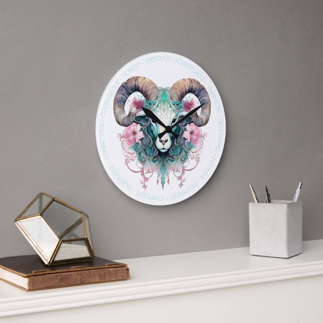 Create Your Own Beautiful Aries Large Clock (Office)