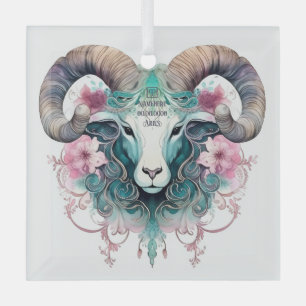 Create Your Own Beautiful Aries Zodiac Glass Tree Decoration