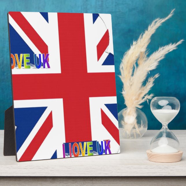 Create Your Own Beautiful Colorful UK Plaque (Side)