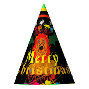 Create your own Beautiful Colourful Merry Christma Party Hat