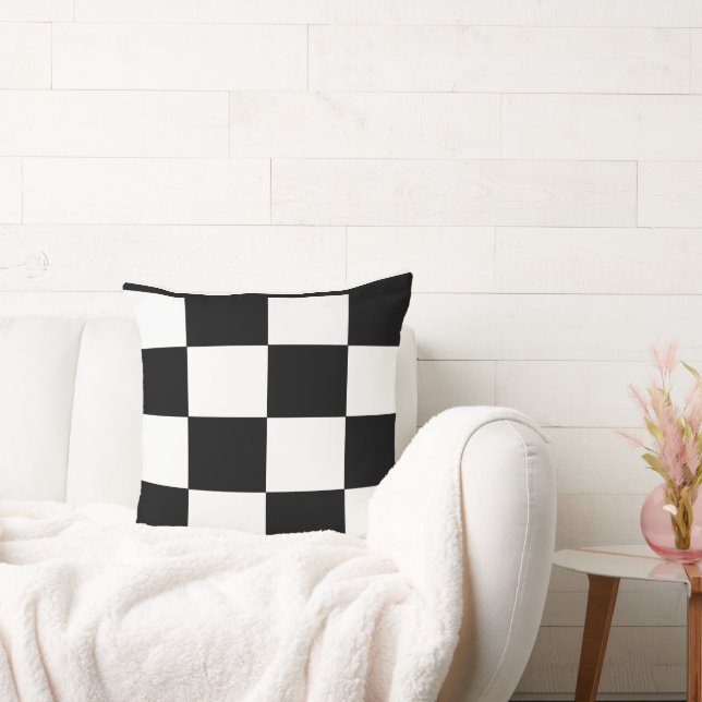 Create Your own beautiful edgy black and white Cushion (Couch)