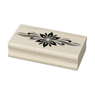 Create Your Own Beautiful Flower Bow Style Swash Rubber Stamp