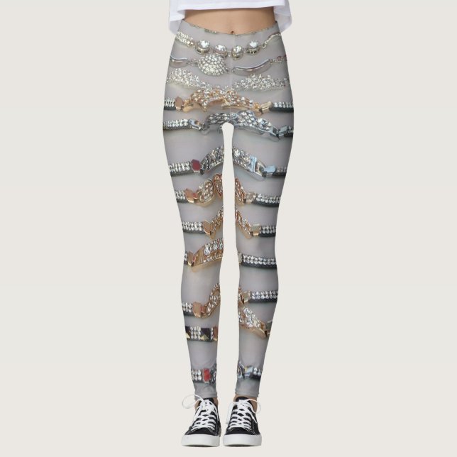 Create your own Beautiful Latest Fashion Jewellery Leggings (Front)
