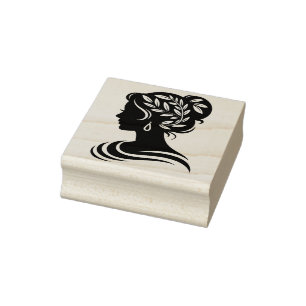 Create Your Own Beautiful Laureled Grecian Goddess Rubber Stamp