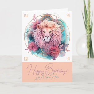 Create Your Own Beautiful Leo Zodiac Holiday Card