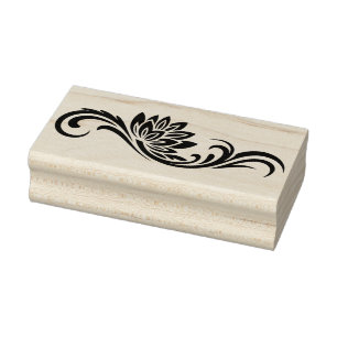Create Your Own Beautiful Lotus Flower Swash Rubber Stamp