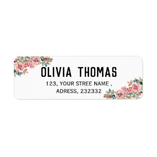Create your own Beautiful modern return address 