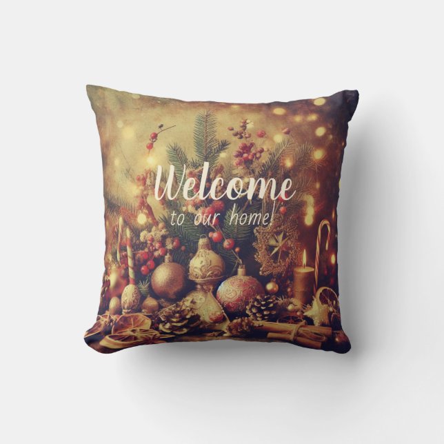 Create Your Own Bedecked Christmas Tree Cushion (Front)