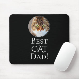 Create Your Own Best Cat Dad Personalised Photo Mouse Mat