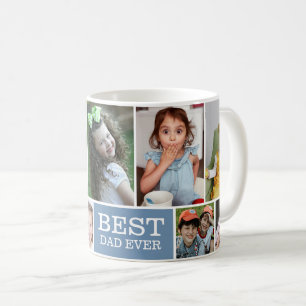 Create Your Own Best Dad Ever 10 Photo Collage Coffee Mug
