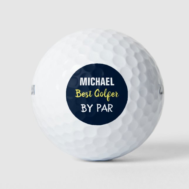 Create Your Own Best Golfer  Funny Gift Golf Balls (Front)