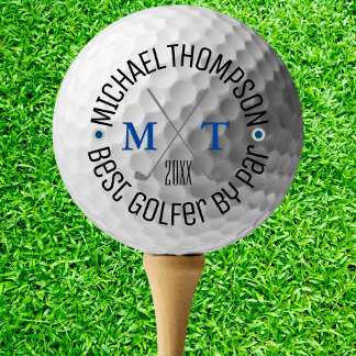 Create Your Own Best Golfer Monogram Golf Balls
