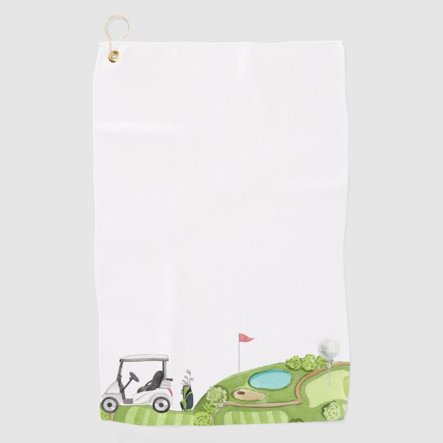 Create Your Own Best Grandpa By Par Golf Towel (Front)