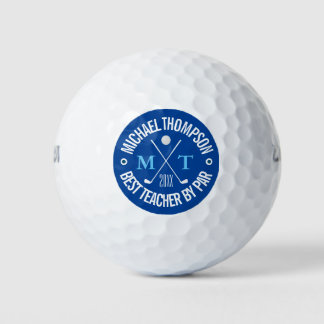 Create Your Own Best Teacher Monogram Golf Balls