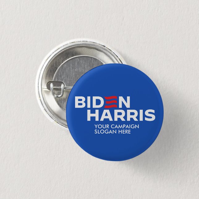 Create Your Own Biden Harris 2024 3 Cm Round Badge (Front & Back)