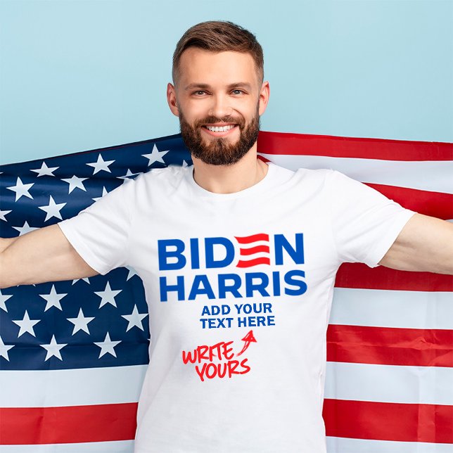 Create Your Own Biden Harris 2024 T-Shirt (Custom Biden Harris 2024 Shirts and More from Politiclothes.com)