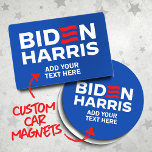 Create Your Own Biden Harris Campaign Slogan Car Magnet<br><div class="desc">Create Your Own Biden Harris Campaign Apparel and Campaign Gear. Customise This Product by Clicking: PERSONALIZE > ENTER CUSTOM TEXT - And That's it! Enjoy 100's of Other Custom Apparel items including Custom Campaign Shirts, Custom Campaign Stickers, Custom Campaign Buttons, Custom Campaign Signs, Custom Campaign Magnets, Custom Campaign Ornaments, Custom...</div>