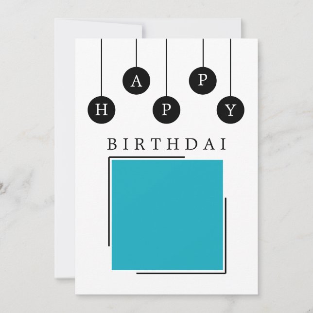 Create Your own  Birthday Greeting Card (Front)