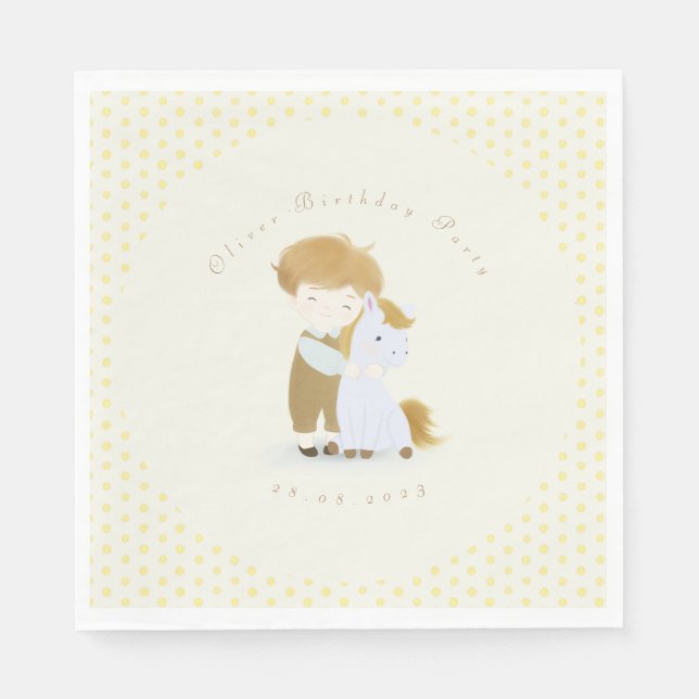 Create your own Birthday Party, Baby Shower Napkin (Front)