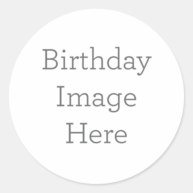 Create Your Own Birthday Sticker Gift (Front)