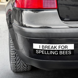 Create Your Own Black and White Colour Block Bumper Sticker