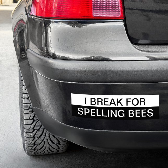 Create Your Own Black and White Colour Block Bumper Sticker (Create Your Own Black and White Color Block Bumper Sticker)