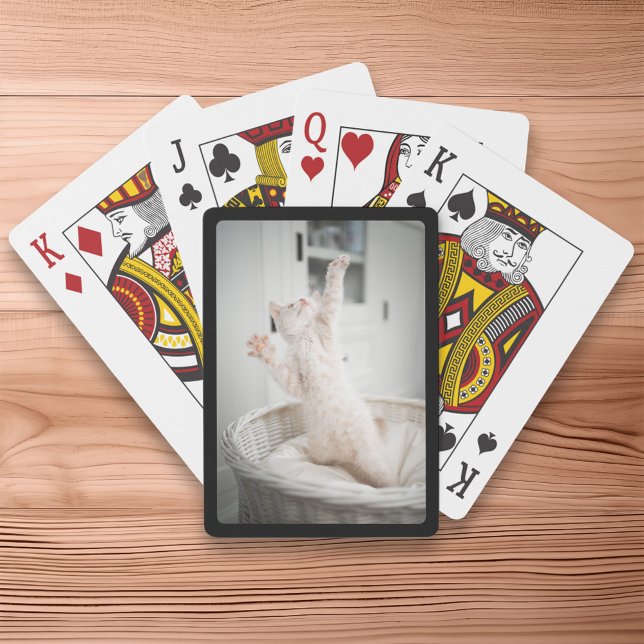 Create Your Own Black Border Photo Playing Cards (Create Your Own Black Border Photo Poker Cards)