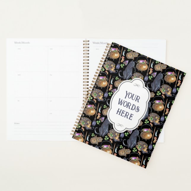 Create Your Own Black Cat Tarot Magic Planner (Display)