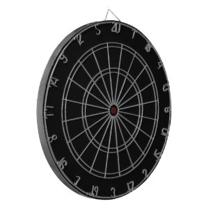 Create Your Own Black Custom Dartboard