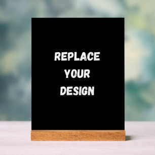  Create Your Own Black Custom Design  Acrylic Sign