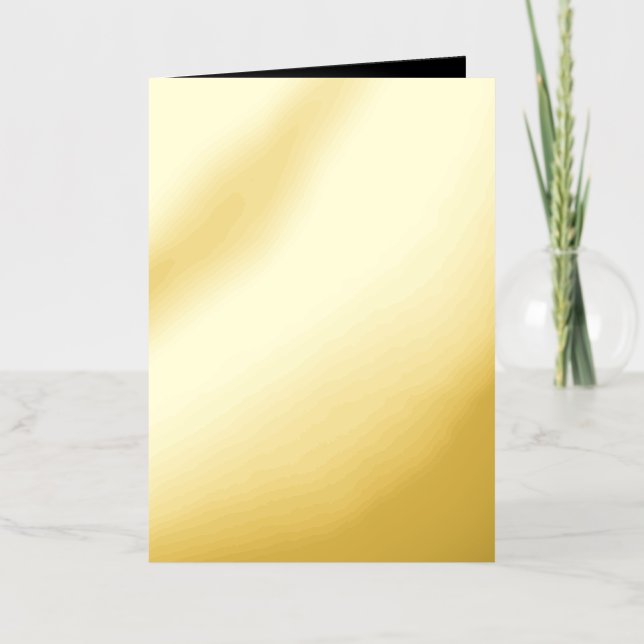 Create Your Own Black Custom Design Foil Greeting Card (Front)
