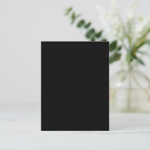 Create Your Own Black Custom Design Holiday Card
