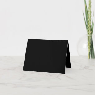 Create Your Own Black Custom Design Holiday Card