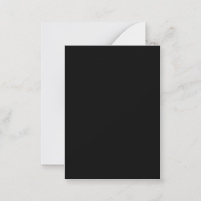 Create Your Own Black Custom Design Holiday Card (Front)