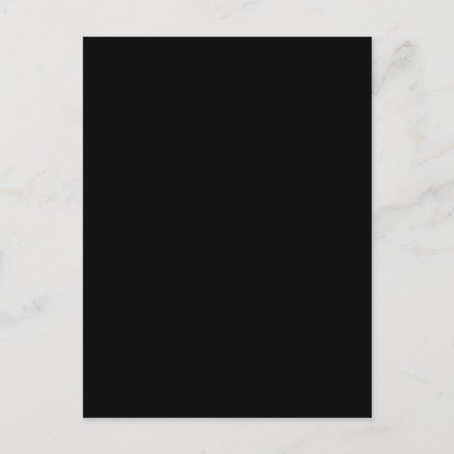 Create Your Own Black Custom Design Holiday Card (Front)