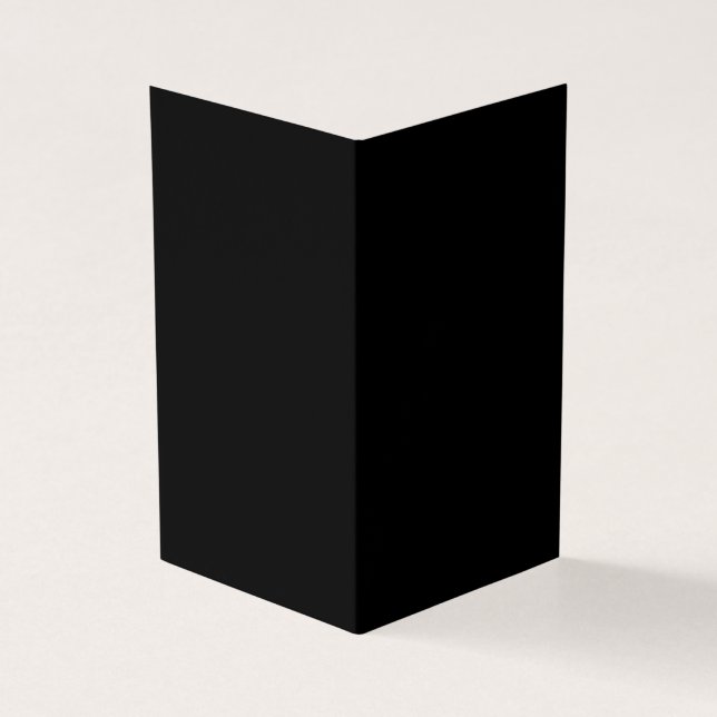 Create Your Own Black Custom Design Holiday Card (Outside)