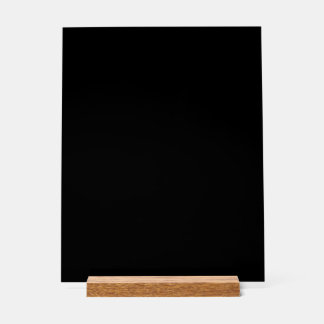 Create Your Own Black Custom Design Holiday Card Acrylic Sign