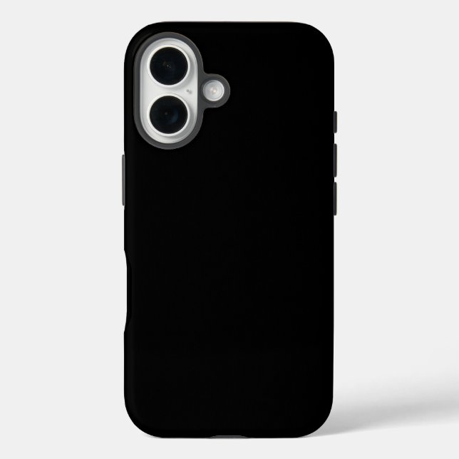 Create Your Own Black Custom Design Holiday Card Case-Mate iPhone Case (Back)